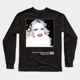 The Velvet Underground - Candy Says / Minimal Style Graphic Artwork Long Sleeve T-Shirt